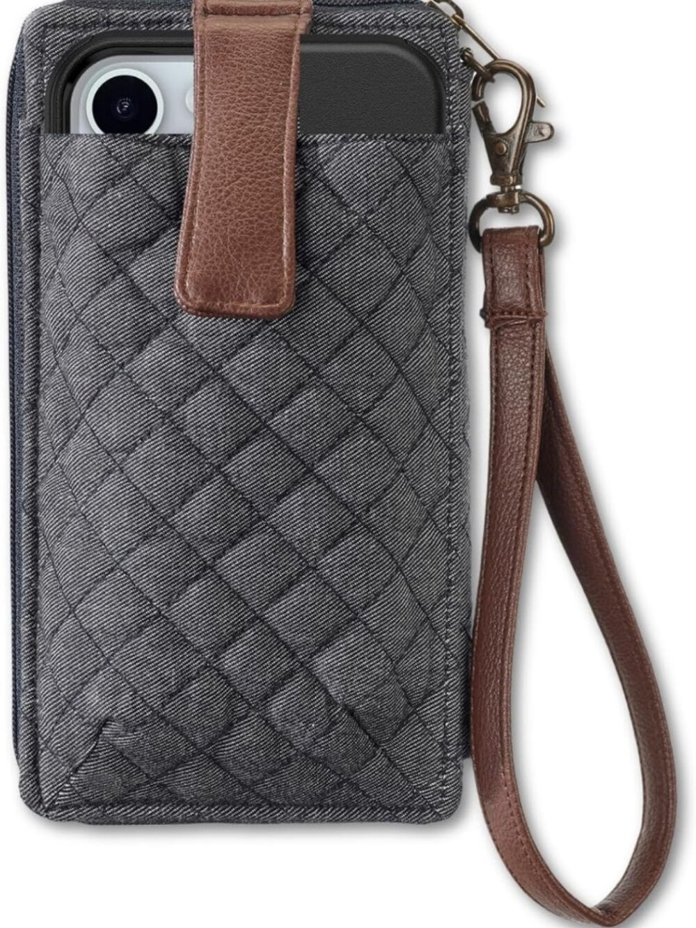 Quilted Cell Phone Wristlet Wallet for Women - Stylish & Functional Accessory